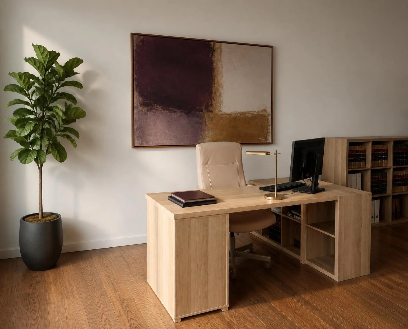 Mesa de trabajo en el despacho AEQUA LEGAL